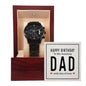Happy Birthday to my Amazing Dad - Black Chronograph Watch With Card