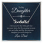 To My Daughter - Custom Name Necklace with Card