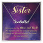 To My Sister - Custom Name Necklace with Card