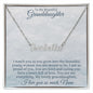 To My Beautiful Granddaughter - Name Necklace With Card