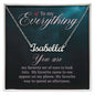To My Everything - Custom Name Necklace with Card