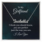 To My Girlfriend - Custom Name Necklace with Card