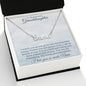 To My Beautiful Granddaughter - Name Necklace With Card