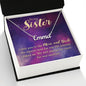 To My Sister - Custom Name Necklace with Card