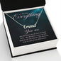 To My Everything - Custom Name Necklace with Card