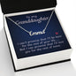 To My Granddaughter - Custom Name Necklace with Card
