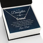 To My Daughter - Custom Name Necklace with Card
