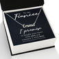 To My Fiancee - Custom Name Necklace with Card