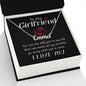 To My Girlfriend - Custom Name Necklace with Card
