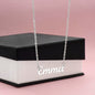 To My Sister - Custom Name Necklace with Card