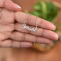 To My Daughter - Name Necklace With Card