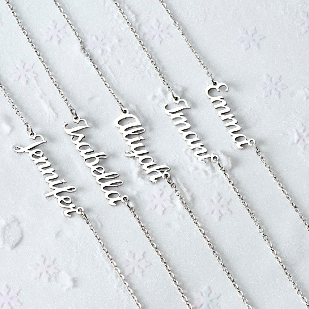 To my Beautiful Wife - Name Necklace