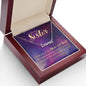 To My Sister - Custom Name Necklace with Card