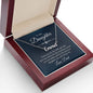 To My Daughter - Custom Name Necklace with Card