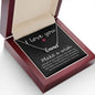 I Love You - Custom Name Necklace with Card