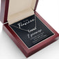To My Fiancee - Custom Name Necklace with Card