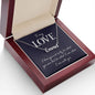 To My Love - Custom Name Necklace with Card