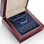 To My Granddaughter - Custom Name Necklace with Card