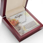 To My Daughter - Name Necklace With Card