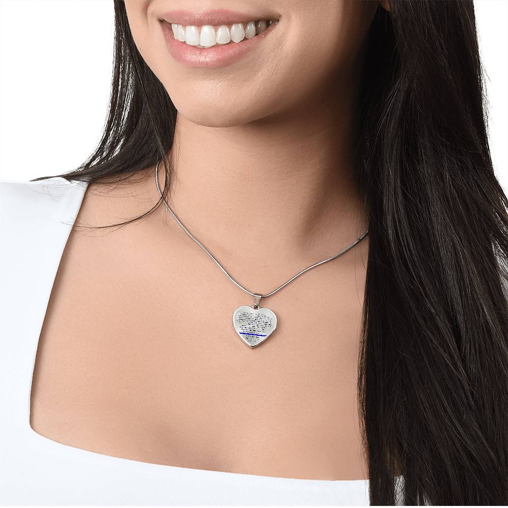 Thin Blue Line Necklace