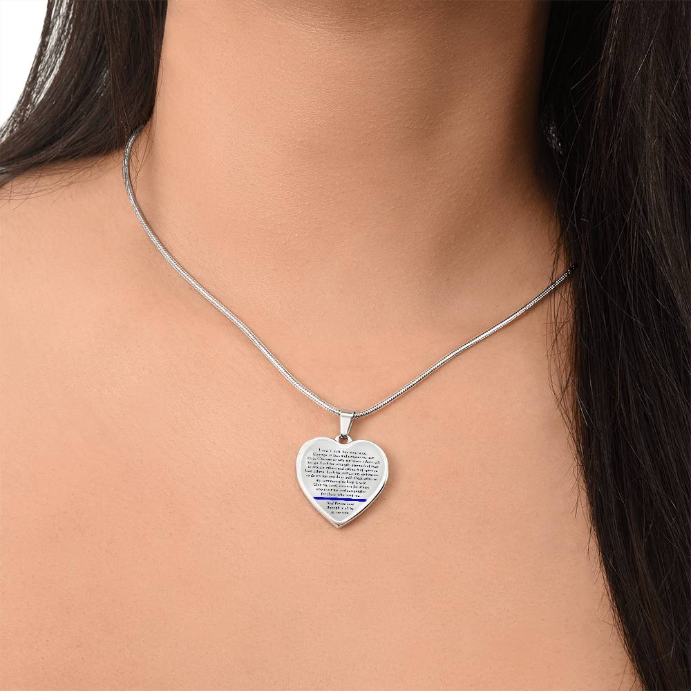 Thin Blue Line Necklace