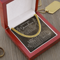 Grandson Gifts - Cuban Necklace with Message Card - Best Grandson Gift from Grandma, Birthday Gift, Graduation Gift, Grandson Keepsake