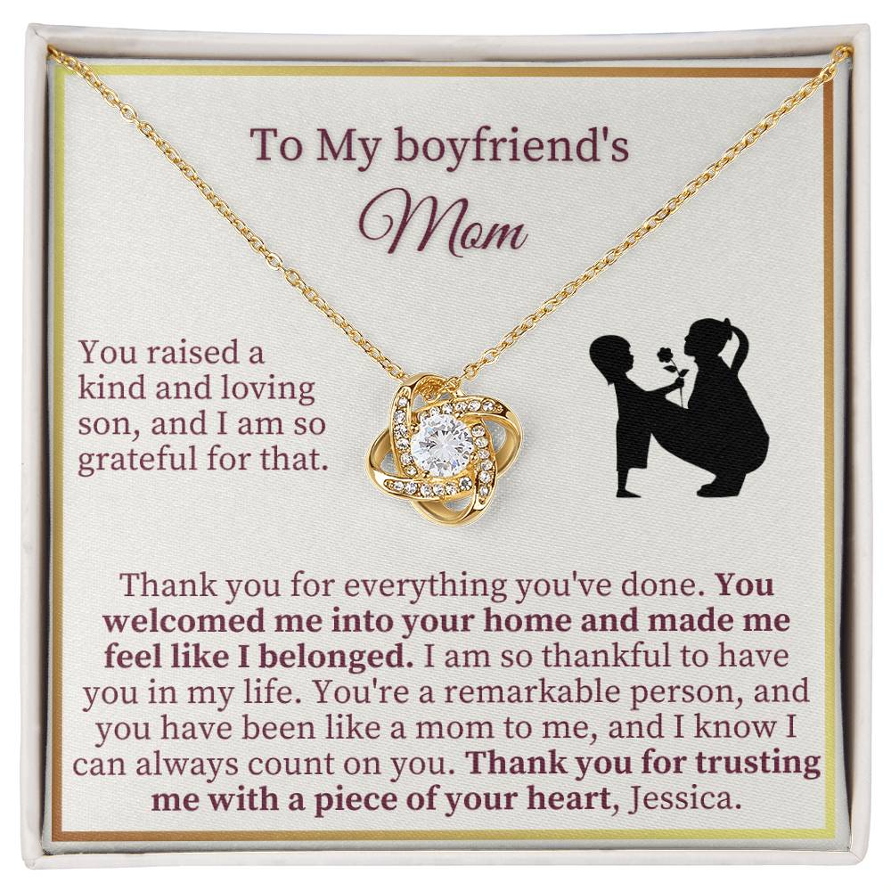 Boy Friends Mom Gift - Love Knot Necklace