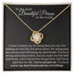 Gifts to My Soulmate, Girlfriend, Wife Necklace Gifts for Her Heart Pendant - Love Knot Necklace