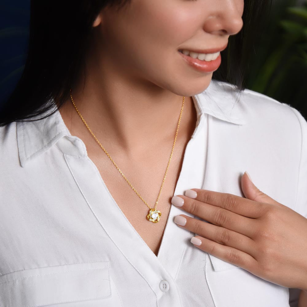 Boy Friends Mom Gift - Love Knot Necklace