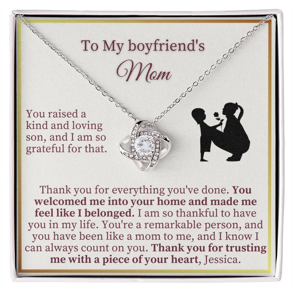 Boy Friends Mom Gift - Love Knot Necklace