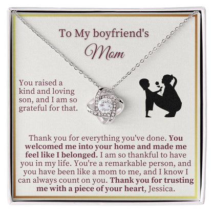 Boy Friends Mom Gift - Love Knot Necklace