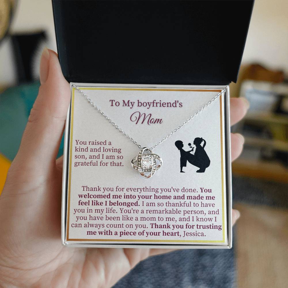 Boy Friends Mom Gift - Love Knot Necklace