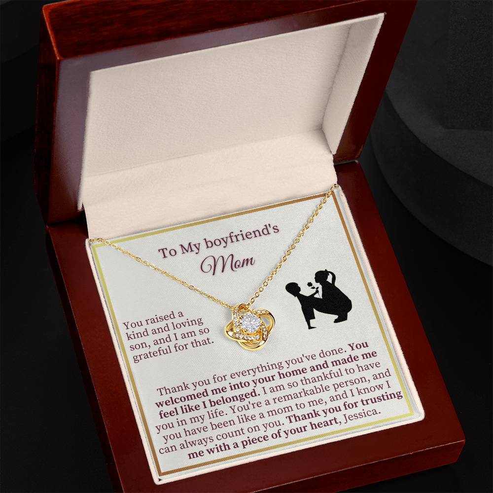 Boy Friends Mom Gift - Love Knot Necklace