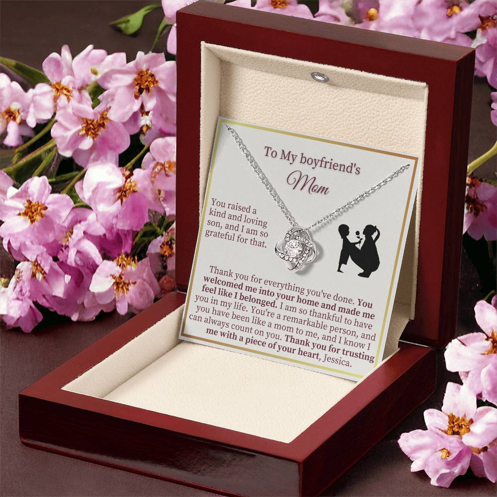 Boy Friends Mom Gift - Love Knot Necklace