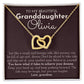 To My Granddaughter - Personalized Interlocking Hearts necklace