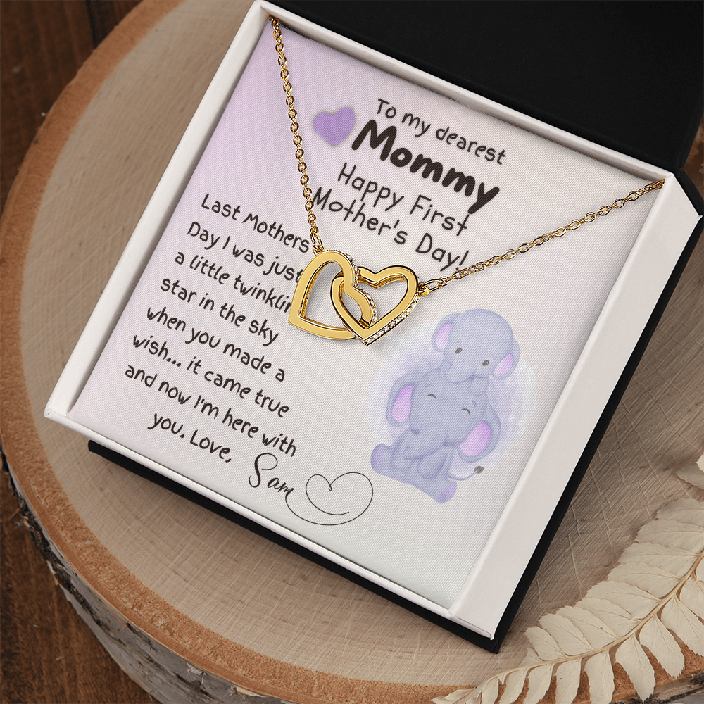 First Mothers Day Gift, To My Mommy necklace from Baby, Personalized Gift to Her