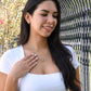 To My Granddaughter - Personalized Interlocking Hearts necklace