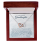 Granddaughter Gift from Grandad, Two heart pendants Necklace With Card from Grandfather