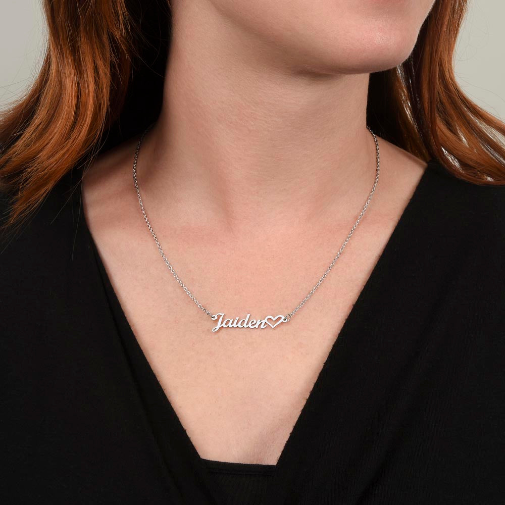 To My Beautiful Daughter - Personalized Name Nacklace