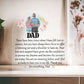 To My Dad - Acrylic Heart Plaque