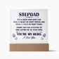To My Stepdad - Square Acrylic Plaque