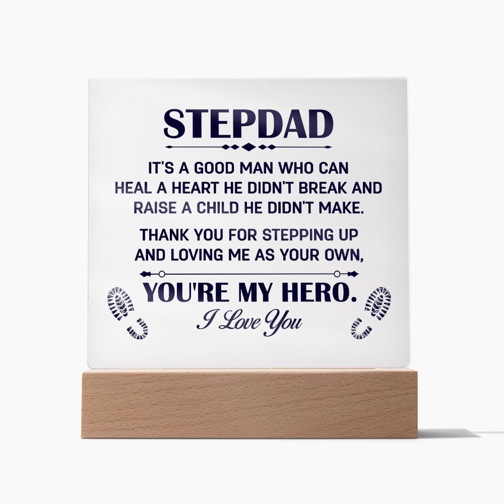 To My Stepdad - Square Acrylic Plaque