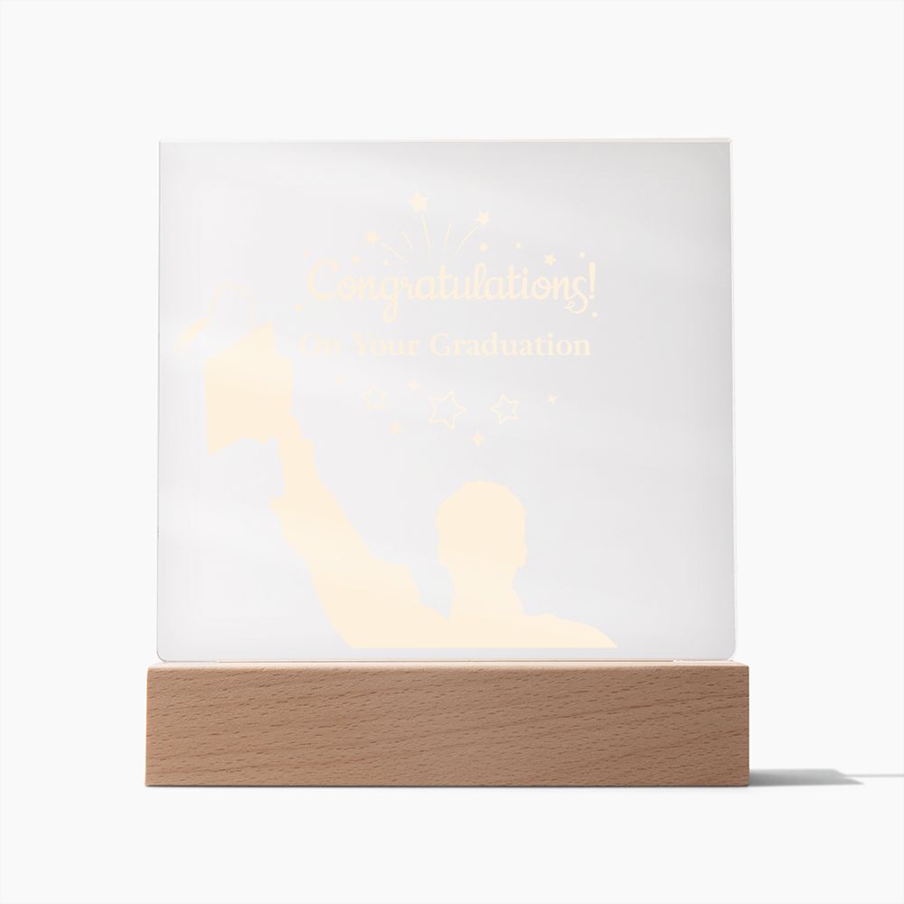 Congratulation On Your Graduation - Square Acrylic Plaque