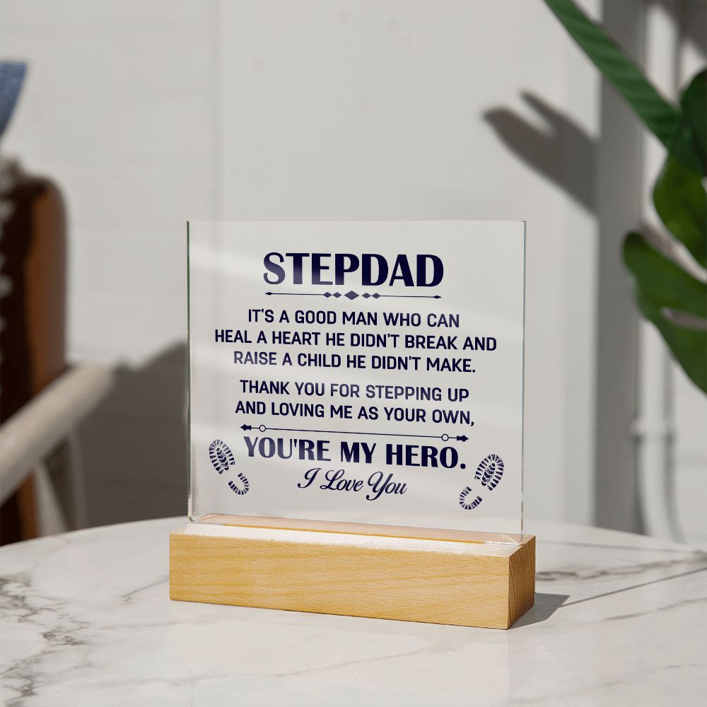 To My Stepdad - Square Acrylic Plaque