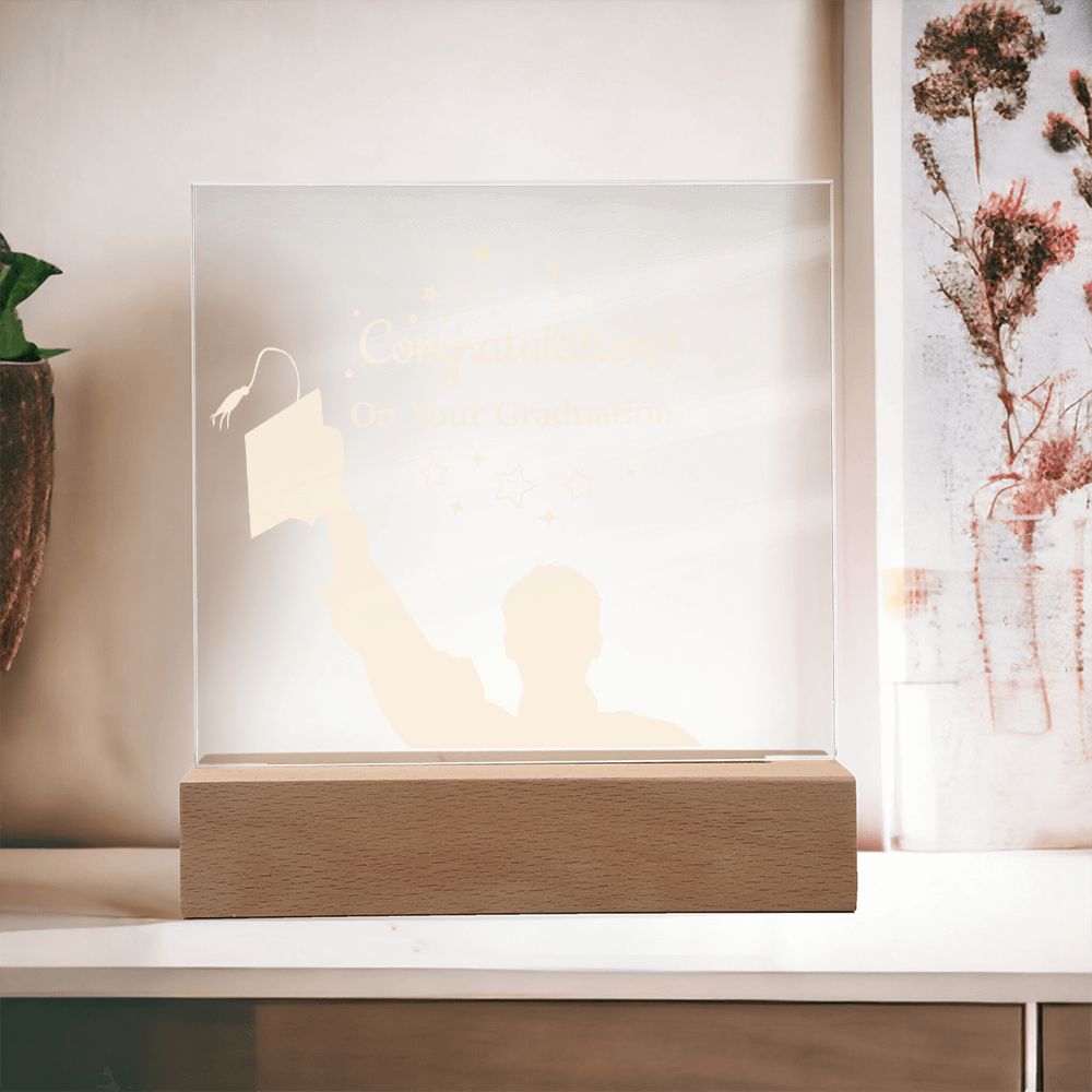 Congratulation On Your Graduation - Square Acrylic Plaque