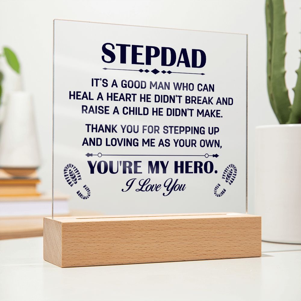 To My Stepdad - Square Acrylic Plaque