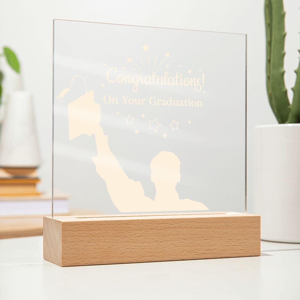 Congratulation On Your Graduation - Square Acrylic Plaque