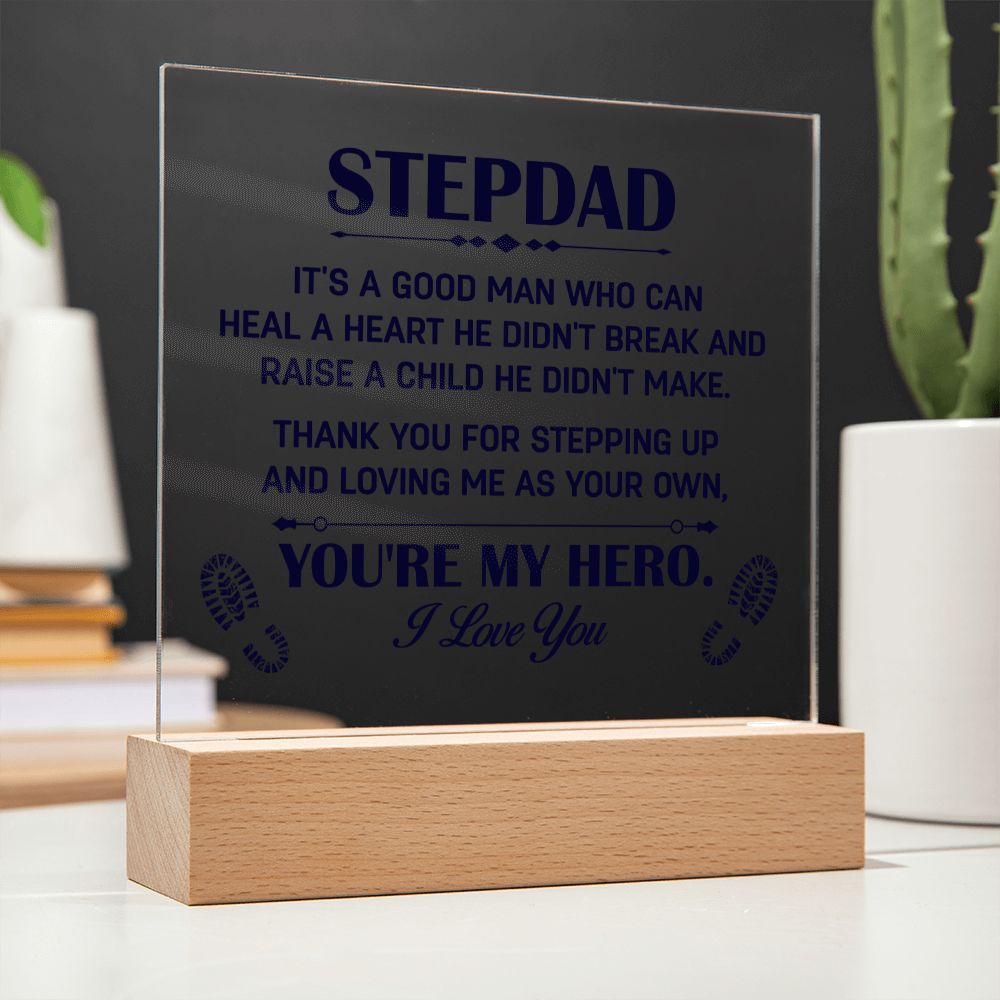 To My Stepdad - Square Acrylic Plaque