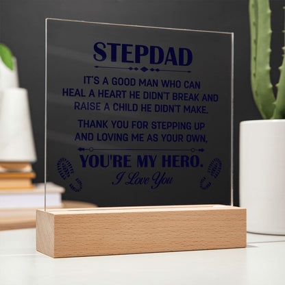 To My Stepdad - Square Acrylic Plaque