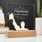 Congratulation On Your Graduation - Square Acrylic Plaque